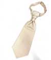 YT-26 Made In Japan Jacquard Ascot Krawatte (Europa Krawatte) Karomuster Creme