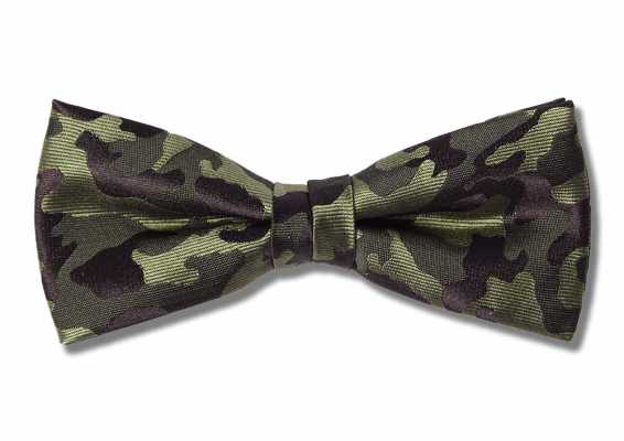 PBF-2 Fliege im grünen Camouflage-Muster, aus Pentagono-Gewebe hergestellt