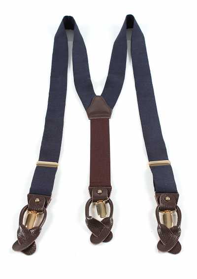 PSR-3 Hosenträger aus Pentagono-Stoff, Dunkelmarineblau