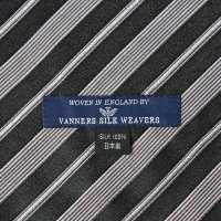 VAS-50 VANNERS Seiden-Ascot-Krawatte Streifen Schwarz[Formelle Accessoires] Yamamoto(EXCY) Sub-Foto