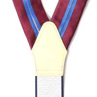 VSR-54 VANNERS Silk Suspenders Striped Wine Red[Formelle Accessoires] Yamamoto(EXCY) Sub-Foto
