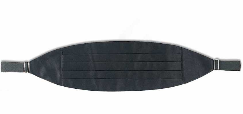 CM-101 Kummerbund in Spitzenqualität aus echtem Seiden-Vorderstoff