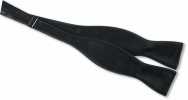 MT-101 Aus echtem Seiden-Grosgrain, Premium, von Hand gebundene Fliege, Schwarz