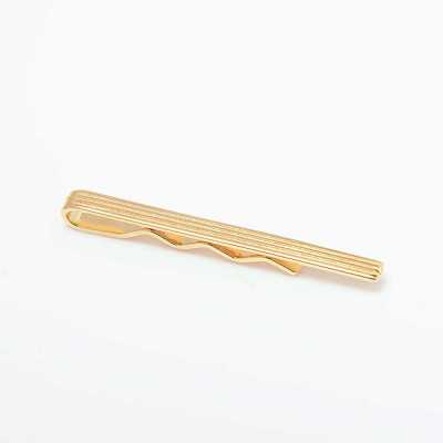 CO-T03-GD CODIS MAYA Gestreifter Krawattenhalter Gold