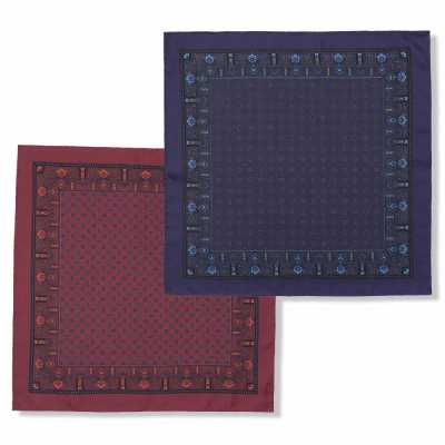 RKC-5765 EXCY FORMAL Seideneinstecktuch mit Paisley-Druck