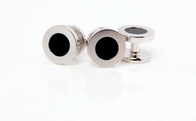 CU925-2G-S EXCY LEGEND Massiver Silber-Nietknopf Onyx