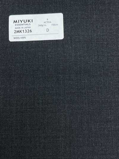 2MK1326 26SS Miyuki Stoff MIYUKI Essentials ESSENTIALS ACTIVA Anthrazitgrau Uni