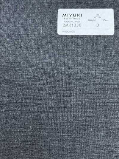2MK1330 26SS MIYUKI Fabrics ESSENTIALS ACTIVA Mittelgrau Uni