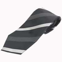 NE-405 Gewebte Krawatte Mit Schwarzen Streifen Von Nishijin[Formelle Accessoires] Yamamoto(EXCY) Sub-Foto
