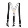 SR-BLACK SR-BLACK Hosenträger EXCY Hosenträger Schwarz einfarbig 2-in-1 35 mm elastisch