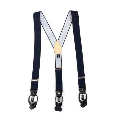 SR-NAVY SR-NAVY Hosenträger EXCY Braces Marineblau Uni 2-in-1 35 mm Elastisch
