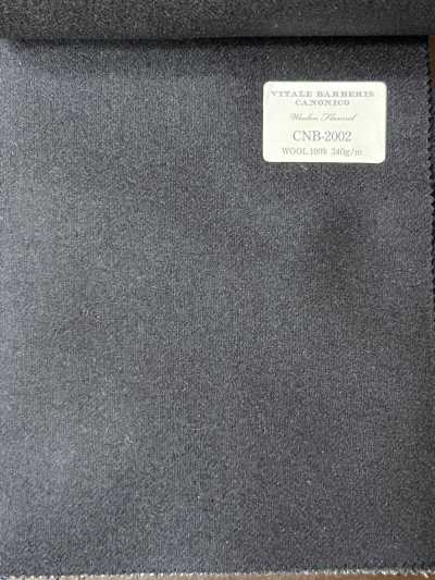 CNB2002 CANONICO Stapel-Wollflanell Dunkelmarine uni