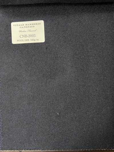CNB2003 CANONICO Standard-Wollflanell Dunkelmarine uni