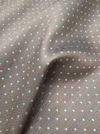 AI-13 Seidenjacquard Tupfenmuster Braun [Outlet][Textil] Yamamoto(EXCY) Sub-Foto