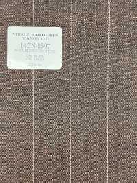 14CN1597 CANONICO 21 Mikron Wolle & Leinen Streifen Braun[Textil] CANONICO Sub-Foto