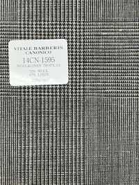 14CN1595 CANONICO 21 Mikron Wolle & Leinen Glencheck Braun[Textil] CANONICO Sub-Foto