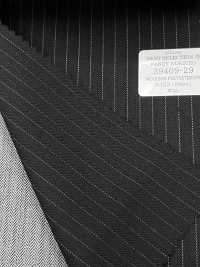 39409 FANCY WORSTED Knitterfreie Wolle Polyester Kreidestreifen[Textil] Kunishima Co., Ltd. Sub-Foto