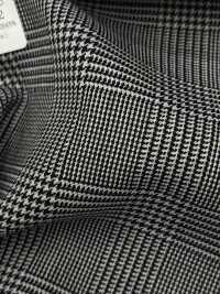 09440 FANCY WORSTED Knitterfreie Wolle Polyester Glencheck[Textil] Kunishima Co., Ltd. Sub-Foto
