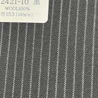 02421-10 25SS BEST SELECTION [traditioneller Stoff] Kreidestreifen Schwarz[Textil] Kunishima Co., Ltd. Sub-Foto