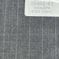 26402-47 25SS BEST SELECTION [traditioneller Stoff] Traditioneller Stoff Kreidestreifen Dunkelgrau[Textil] Kunishima Co., Ltd. Sub-Foto