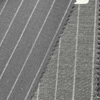 95406-28 25SS BESTE AUSWAHL [FANCY WORSTED] Fancy Worsted Dunkelmarine Kreidestreifen[Textil] Kunishima Co., Ltd. Sub-Foto