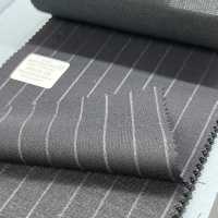 95406-28 25SS BESTE AUSWAHL [FANCY WORSTED] Fancy Worsted Dunkelmarine Kreidestreifen[Textil] Kunishima Co., Ltd. Sub-Foto