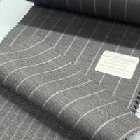 95406-52 25SS BEST SELECTION [FANCY WORSTED] Fancy Worsted Dunkelgrau Kreide Streifen[Textil] Kunishima Co., Ltd. Sub-Foto