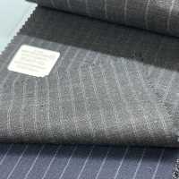 95407-50 25SS BEST SELECTION [FANCY WORSTED] Fancy Worsted Doppelstreifen Dunkelgrau[Textil] Kunishima Co., Ltd. Sub-Foto