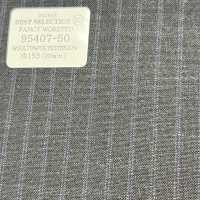 95407-50 25SS BEST SELECTION [FANCY WORSTED] Fancy Worsted Doppelstreifen Dunkelgrau[Textil] Kunishima Co., Ltd. Sub-Foto