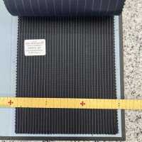 36932-26 25SS BESTE AUSWAHL [FANCY WORSTED] Fancy Worsted Dunkelmarine Streifen[Textil] Kunishima Co., Ltd. Sub-Foto