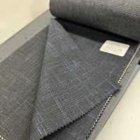 46553-28 25SSHERDREX [WOOL&LINEN] Wolle Und Leinen, Marineblau, Verwoben[Textil] Kunishima Co., Ltd. Sub-Foto