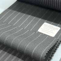 02416-44 25SS BESTE AUSWAHL [FANCY WORSTED] Fancy Worsted Dunkelgrau Doppelstreifen[Textil] Kunishima Co., Ltd. Sub-Foto