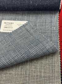 2MK3313 25SS MIYUKI Textil MOTOMACHI Hellblau Kariert Miyuki Wollmühlen Sub-Foto