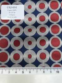 URJ-094 Hergestellt In Italien, 100 % Cupra, Bedrucktes Futter, Multi-Dot, Rot X Marineblau[Beschichtung] TKS Sub-Foto