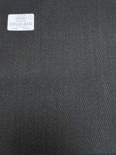 59540-88 26AW HERDREX [MOKUORI] Mokuori Dunkelbrauner Kersey-Twill geruchsneutralisierende Wolle