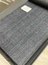 59545-36 25AW HERDREX [Siro-gewalkte Wolle] Siro-gewalkte Wolle, Graues Glencheck[Textil] Kunishima Co., Ltd. Sub-Foto