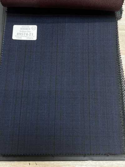 49574-21 26AW HERDREX [Brilliant Max] Brilliant Max Karomuster in Marineblau