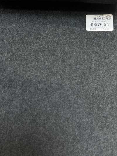 49576-54 26AW HERDREX [Grace Flannel] Grace Flannel Mittelgrau Uni