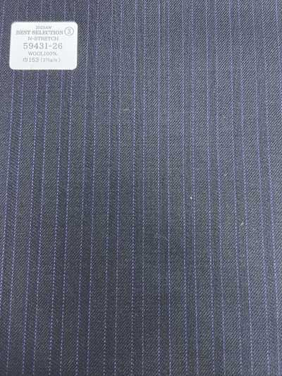 59431-26 26AW BESTE AUSWAHL [N-STRETCH] N-Stretch Marineblau X Purple Shadow-Streifen