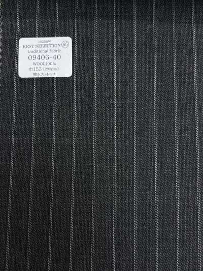 09406-40 26AW BEST SELECTION [traditioneller Stoff] wasserabweisender Stretch-Graustreifen