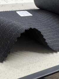 39467-42 25AW BESTE AUSWAHL 【FANCY WORSTED】 Fancy Worsted Charcoal Heaven Grey Stripe[Textil] Kunishima Co., Ltd. Sub-Foto