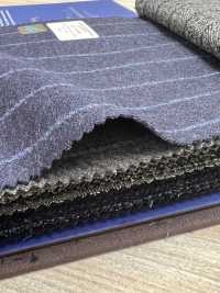 55CN5506 CANONICO JERSEY KAMMGARN FLANELL MARINEBLAU KREIDESTREIFEN[Textil] CANONICO Sub-Foto
