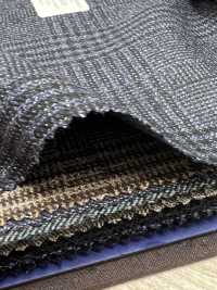 55CN5520 CANONICO 21μ MOULINE' SAXONY Marineblauer Glencheck[Textil] CANONICO Sub-Foto