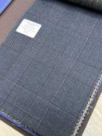 55CN5524 CANONICO TRADITIONELLES KAMMGARN 21μ Marineblauer Glencheck[Textil] CANONICO Sub-Foto
