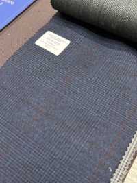 55CN5530 CANONICO PERENNIAL SUPER110'S Navy X Wine Glen Check[Textil] CANONICO Sub-Foto