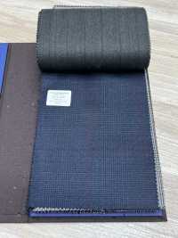 55CN5530 CANONICO PERENNIAL SUPER110'S Navy X Wine Glen Check[Textil] CANONICO Sub-Foto