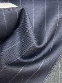 55CN5537 CANONICO PERENNIAL SUPER110'S Marineblau Gestreift[Textil] CANONICO Sub-Foto