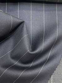 55CN5539 CANONICO PERENNIAL SUPER110'S Marineblau Gestreift[Textil] CANONICO Sub-Foto