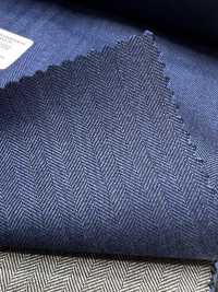 55CN5552 CANONICO PERENNIAL SUPER110'S Blaues Fischgrätmuster[Textil] CANONICO Sub-Foto