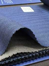 55CN5552 CANONICO PERENNIAL SUPER110'S Blaues Fischgrätmuster[Textil] CANONICO Sub-Foto